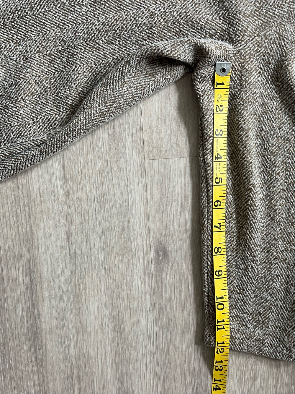 J. Jill Heathered Taupe Cream Herringbone Work Dress Small Petite - Picture 5 of 7